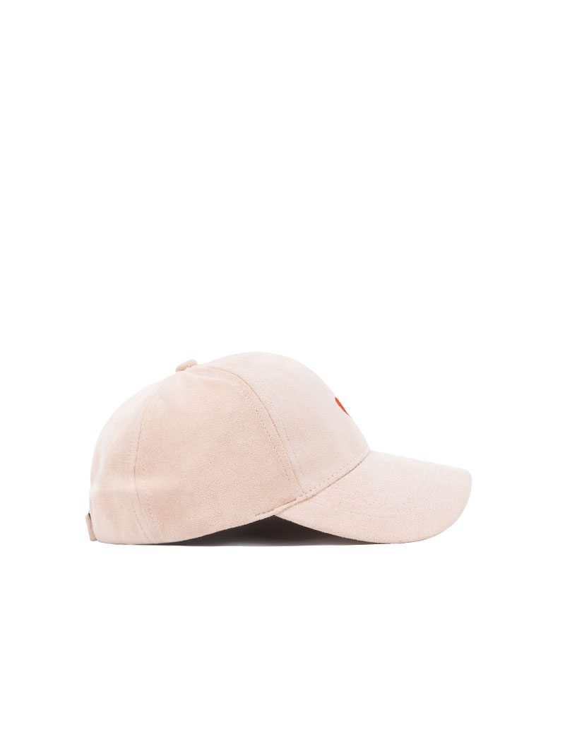 Casquette daim avec détail